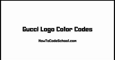 gucci color hex codes|gucci color chart.